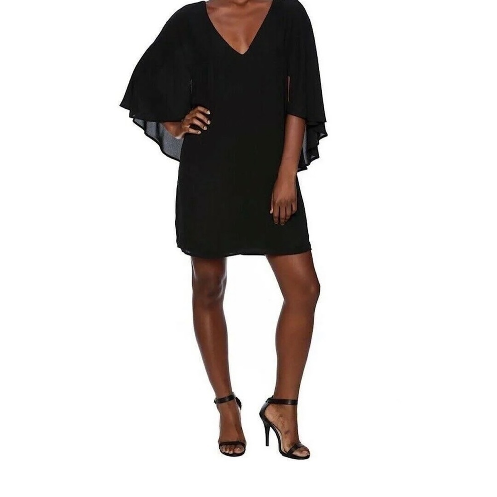 Cupcake and Cashmere Classic Black Occassion BatWing Mini Dress